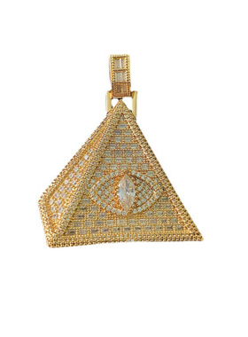 Mr.Bling混镶全视之眼金字塔吊坠