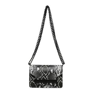 Steve Madden思美登BFLIP26早春焕新链条蛇纹翻盖斜挎单肩包女包