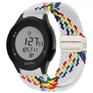 适用迪卡侬手表男W500初高中学生表W100腕带潮牌磁吸编织秋冬表带