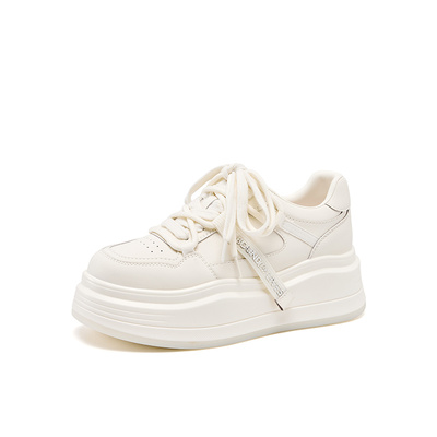 LeeCooper8CM厚底内增高小白鞋