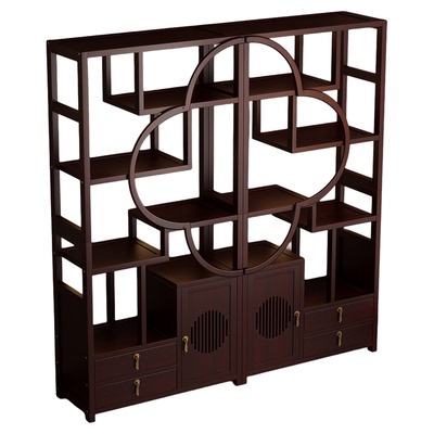 中式博古架多层超强承重超稳不晃