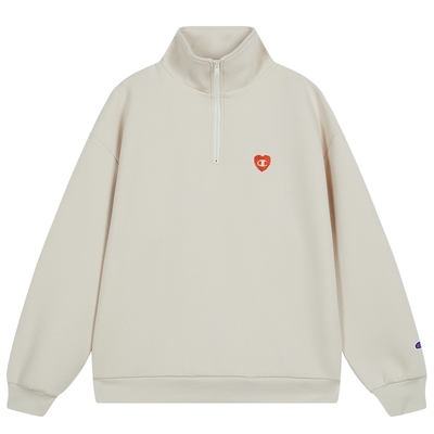 Champion冠军女款半拉链卫衣