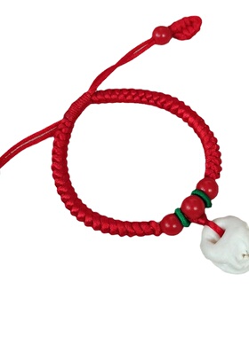 朱砂新生儿猪惊骨红绳手链