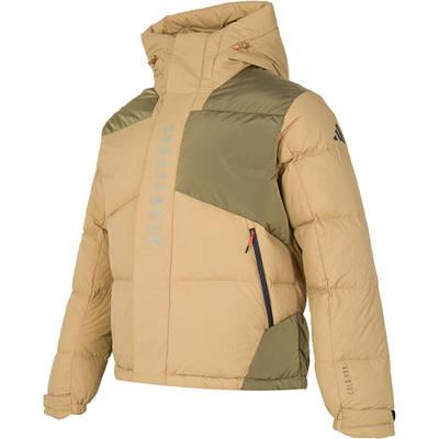 阿迪达斯男士保暖连帽羽绒服