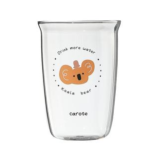 卡罗特高硼硅玻璃杯泡茶果汁牛奶咖啡杯高颜值家用耐高温水杯子女