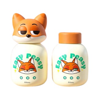 疯狂动物城儿童保温杯卡通公仔不锈钢水杯女高颜值上学办公桌面杯