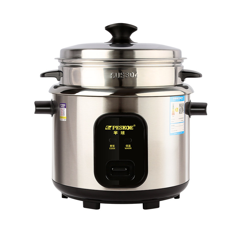 半球304不锈钢电饭煲家用小型1-2-3-4-6人5L多功能蒸煮老式电饭锅