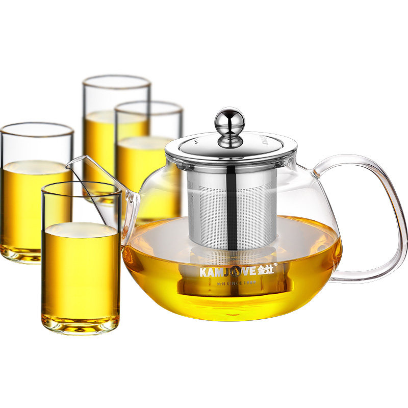 金灶玻璃泡茶壶功夫茶具九件套