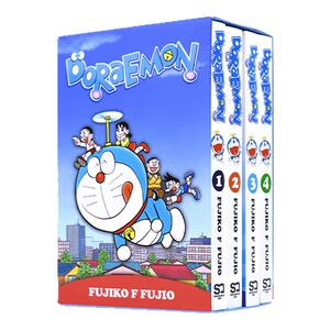 哆啦A梦4册漫画盒装经典漫画
