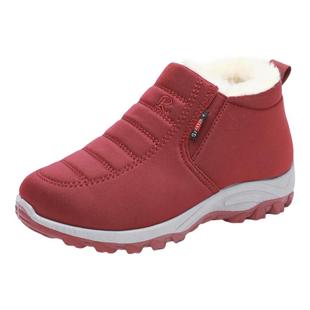 意迪森绵羊毛二棉鞋中老年人舒适老北京布鞋女士防滑妈妈鞋女秋冬