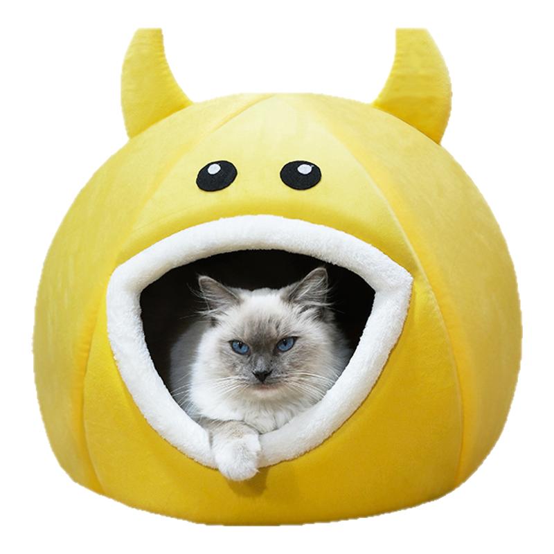 猫窝冬季保暖可拆洗别墅四季通用猫屋猫咪帐篷冬天防风宠物窝狗窝