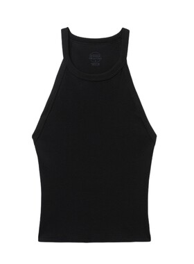 Intimissimi意舒漫26夏季新纯棉露肩挂脖背心吊带内搭上衣CG170C