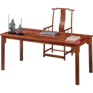 红木家具刺猬紫檀画案实木书桌新中式带抽屉办公桌花梨画桌写字台