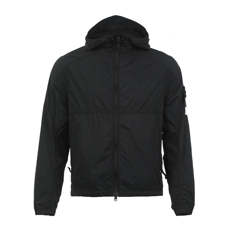 【自营】STONE ISLAND石头岛26FW经典袖章男士连帽拉链夹克外套