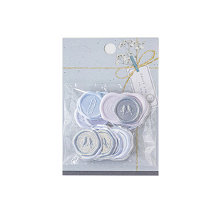 唯美封印装饰贴手账封口火漆贴纸卡片信封礼盒立体水晶封印糖果贴