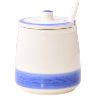 调料罐子家用日式调料盒厨房油盐罐单个陶瓷调味罐辣椒油罐三件套