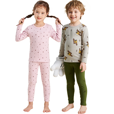 磨毛朵熙儿儿童保暖内衣套装