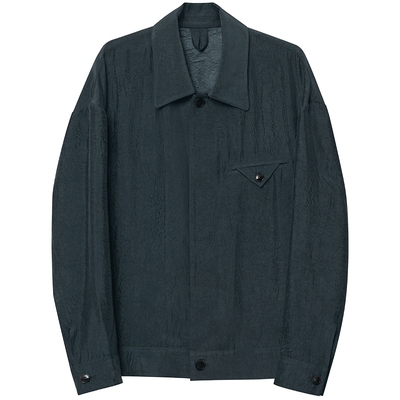 JDV商场同款深灰色肌理感夹克