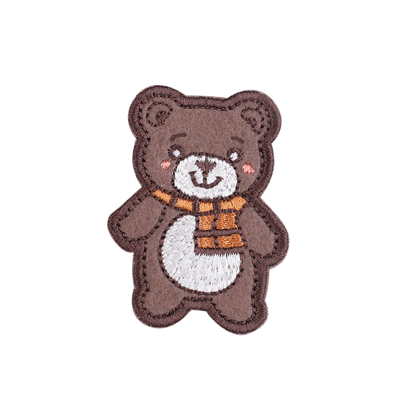 自粘补丁贴免缝卡通图案儿童布贴羽绒服刺绣贴衣服diy装饰修补贴