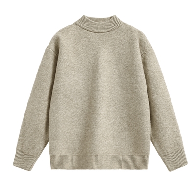 加绒毛衣男款冬季慵懒风针织衫