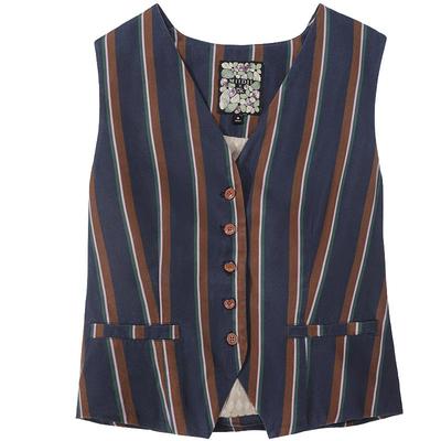 谜底西装马夹无袖女2025夏新品复古风通勤合身X型短马甲252MM0650