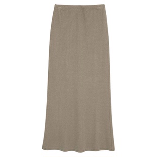 RODERIC WONG2025秋季复古百搭针织鱼尾半裙慵懒松弛感极简穿搭女