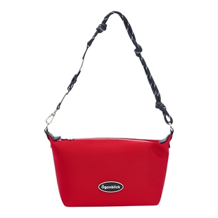 北欧时刻'miu系本命年红色斜挎单肩两用包女便携大容量旅行手提包