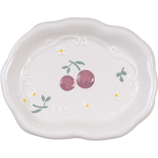 肆月水果沙拉碗大碗陶瓷汤碗家用水果盘碗2026新款高颜值餐具可爱