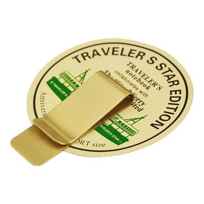 纸上文创复古黄铜夹金色金属夹子