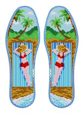 滨海假日鸿运玫瑰七层棉布带花边
