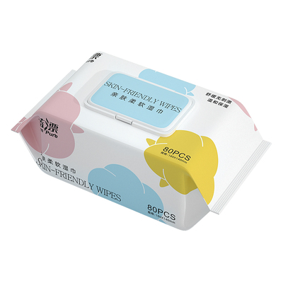 80抽湿纸巾擦脸擦脸手擦屁股家用实惠包装手口可用加大加厚湿巾纸
