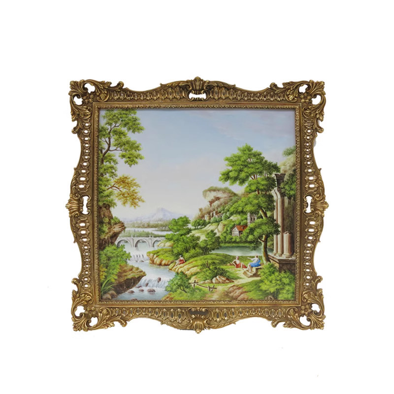 茱莉安法式艺术精美别墅瓷板画