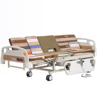 电动翻身坐便带马桶瘫痪病人医疗病床残疾人老人家用多功能护理床