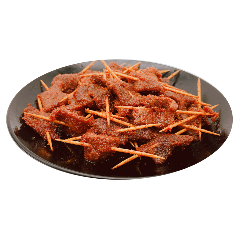 仙都辣酱鸭牙签牛肉80克即食小吃熟食黄牛肉 网红真空 优选里脊肉