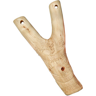 手工雕刻盘龙原叉弹弓木叉卡球传统弓六道木鸡骨木铁甲木树杈