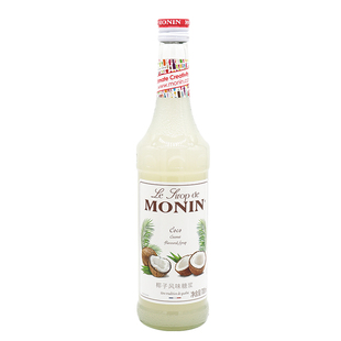 送配方 MONIN莫林椰子风味糖浆/果露700ml 调咖啡鸡尾酒饮料