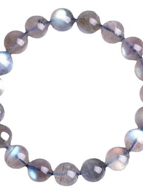 天然5a-8a级冰种手链手串月光石