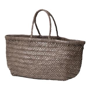 Dragon Diffusion8811法式编织包菜篮子手工牛皮文艺百搭手提包女