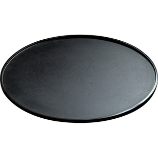 三点水乌金石手工圆形茶盘干泡台小型茶盘家用壶承茶台茶托盘轻奢