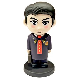 正版原创法官公仔办公室桌面摆件法学院文创周边送朋友礼物小挂饰