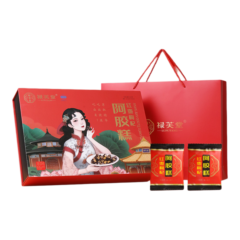 禄芙堂红枣枸杞阿胶糕高端礼盒