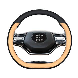 适用于赛力斯蓝电E5 E5PLUS E3 方向盘套超薄纳帕皮把套四季通用