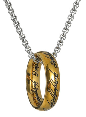 至尊魔戒魔法钛钢项链吊坠男士饰