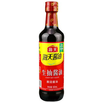 海天生抽酱油500ml凉拌炒菜提鲜