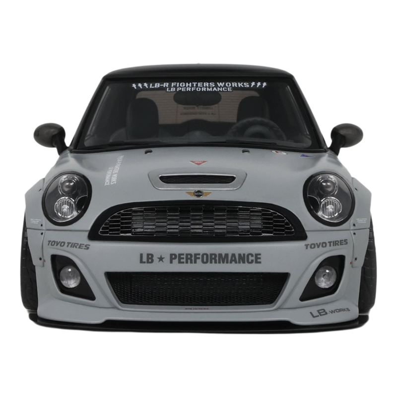 OTTO 1:18 宝马迷你 MINI COOPER R56 LB低趴改装 战斗灰汽车模型