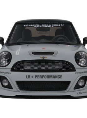 OTTO 1:18 宝马迷你 MINI COOPER R56 LB低趴改装 战斗灰汽车模型