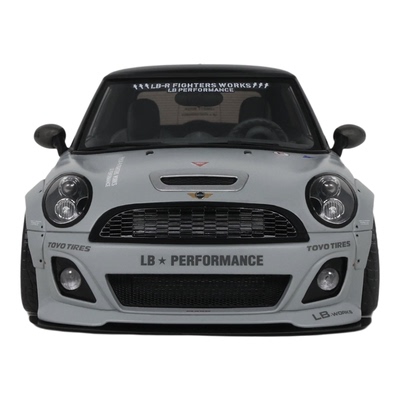 OTTO 1:18 宝马迷你 MINI COOPER R56 LB低趴改装 战斗灰汽车模型