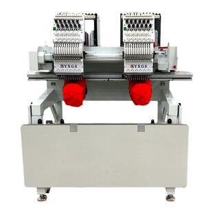 亿萱绣机双头电脑绣花机全自动家用小型成衣绣帽绣2头刺绣机器