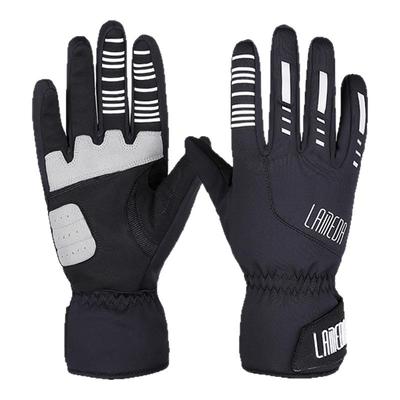 兰帕达lameda秋冬季防寒防风保暖骑行手套男女山地公路自行车全指