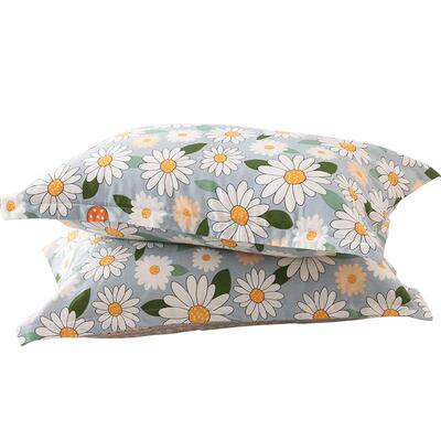 全棉印花枕套单双人一对装枕芯套